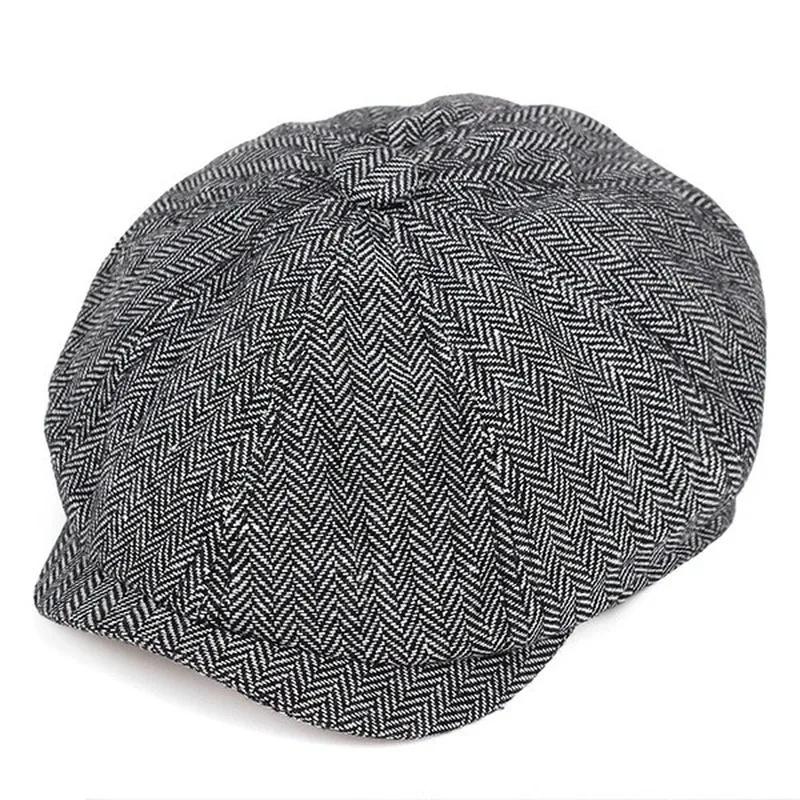 Newsboy Cap Ivy - قبعة رجالية جديدة مسطحة القمة على