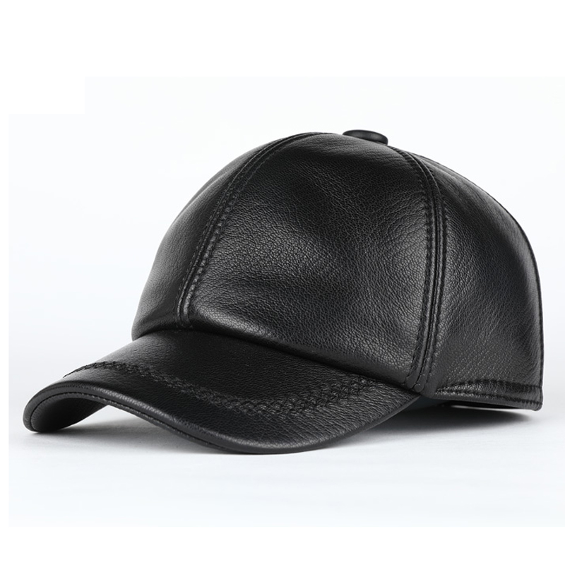 Baseball Cap Structured - قبعة بيسبول من الجلد الأصلي للرجال