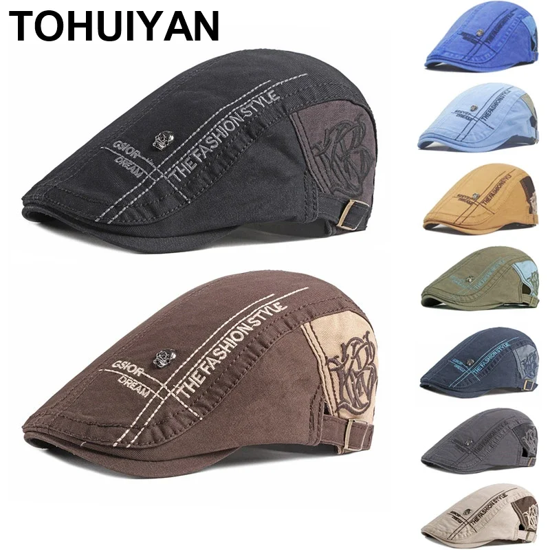 Newsboy Cap Ivy - للجنسين الجمجمة رسائل موزع الصحف قبعات