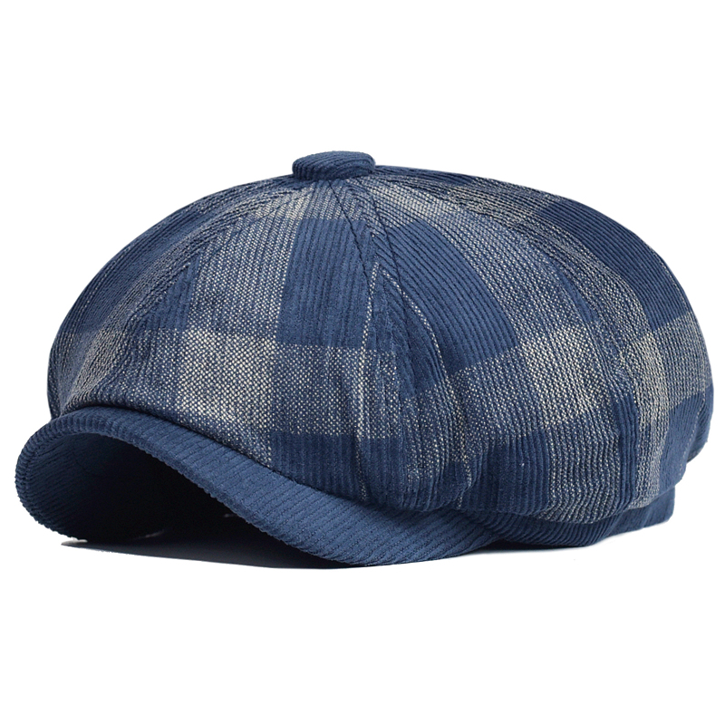 Dad Hat Cotton - الخريف الشتاء منقوشة سميكة موزع الصحف