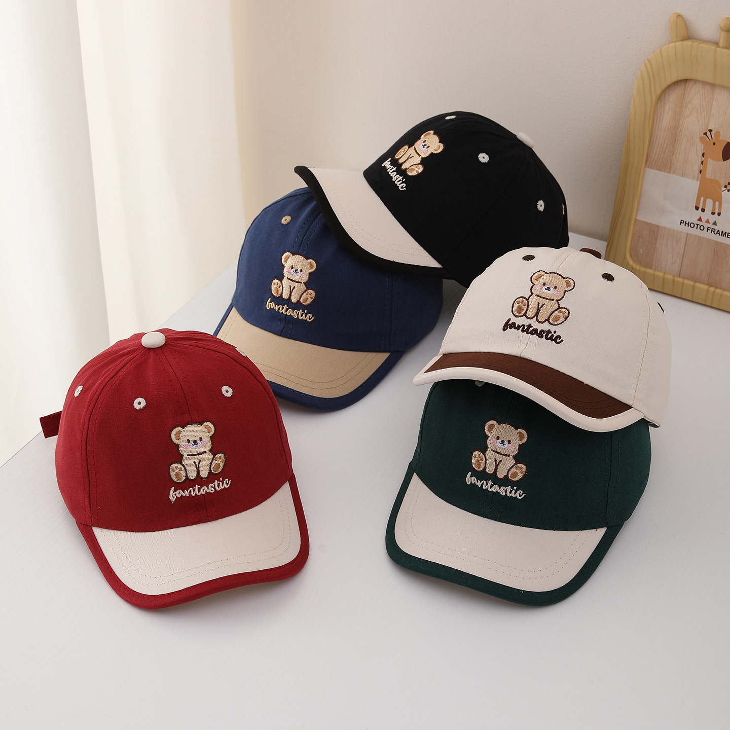Visor Sun Hat - قبعة بيسبول للأطفال مقاس 52 سم،