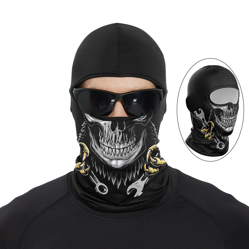 مضحك القرد الفم الجمجمة بالاكل - مراجعة Skull Cap Helmet Liner وسعره